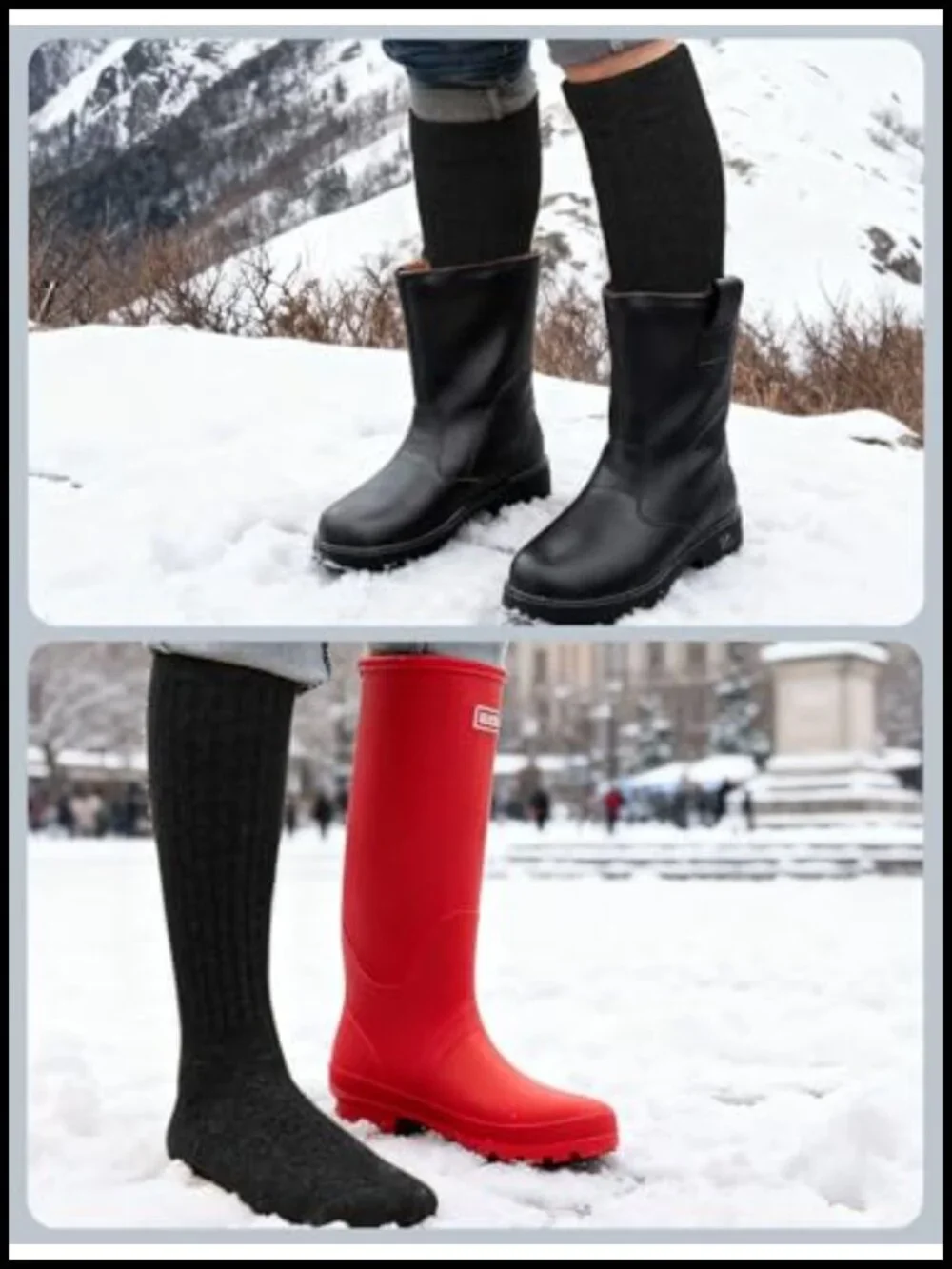 Alpaca Wool Knee High Boot Socks Heavyweight Thermal Winter